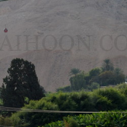 Cable cars at the Mount of Temptation.