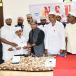 Mujeeb Jaihoon honors Mohammed Shibly, Noorul Huda Islamic Academy Madanur, Karnataka