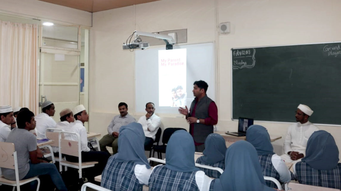 book talk by Mujeeb Jaihoon (author of Mothers & Martyrs) at Straightpath International School, Panakkad- Kerala, on Aug 06 2018.