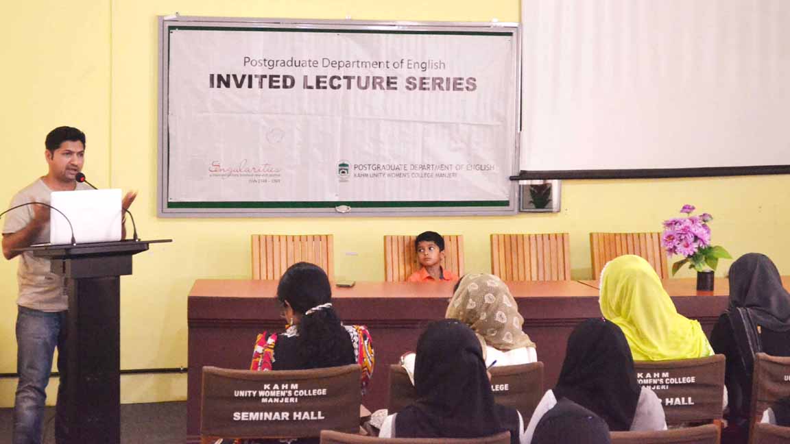 Jaihoon speech on travel writing at Unity Womens College