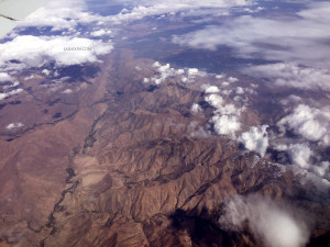 View from Uzbek skies