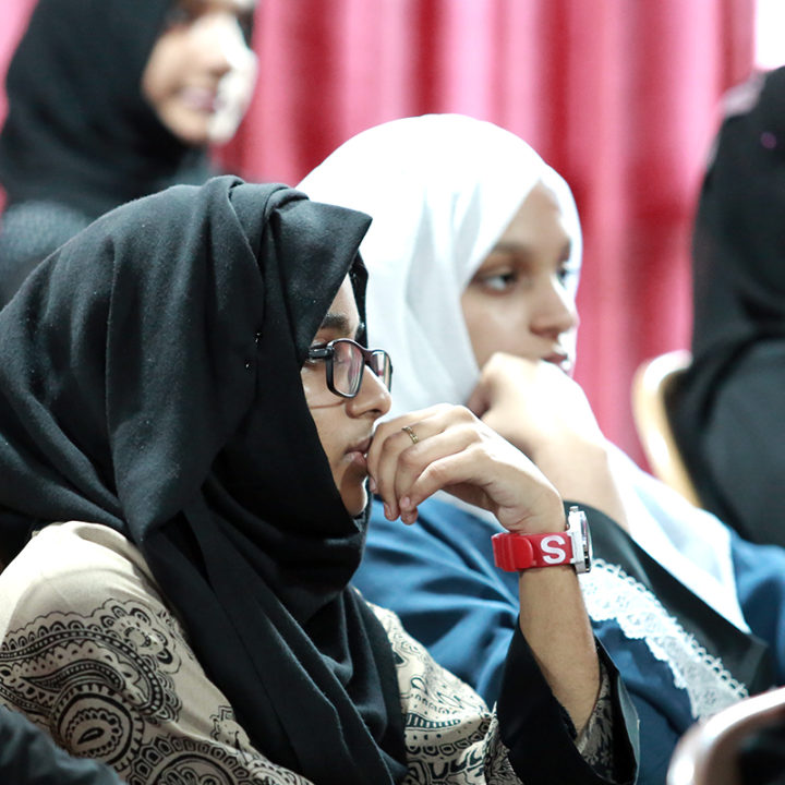 Mujeeb Jaihoon speaking at Zaitoon International Girls School, Kerala (July 10 2017)